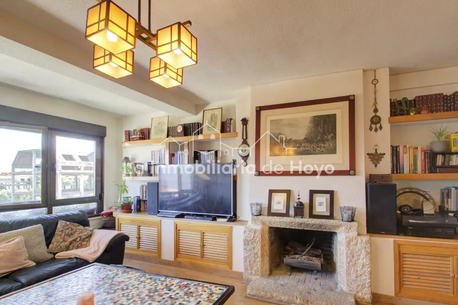 Wohnzimmer von Wohnung zum Verkauf in Hoyo de Manzanares mit Heizung, Privatgarten und Abstellraum