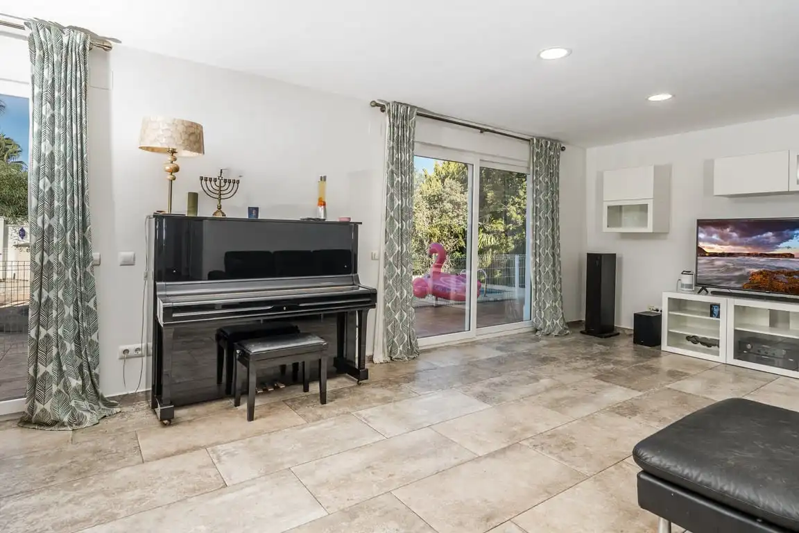 Sala de estar de Casa o chalet en venta en Jávea / Xàbia con Aire acondicionado, Jardín privado y Terraza