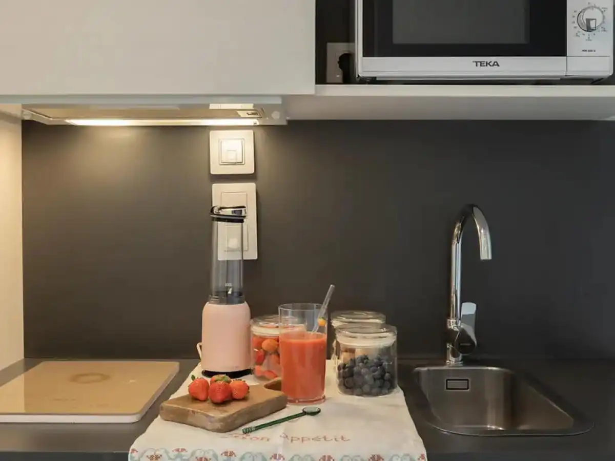 Kitchen of Flat for rent in Barcelona  with Air Conditioner, Furnished and Internet