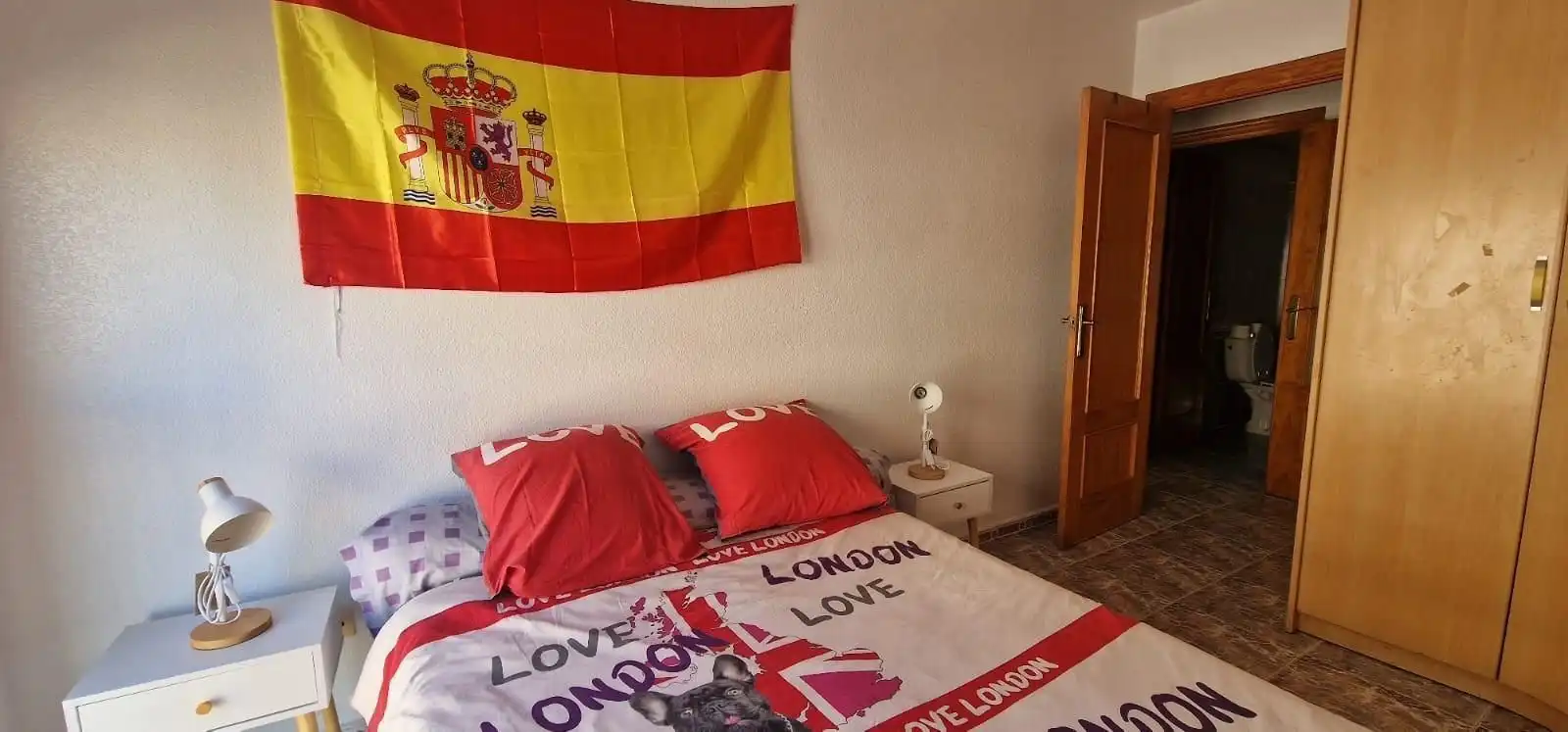 Bedroom of Flat for rent in Águilas  with Air Conditioner and Furnished