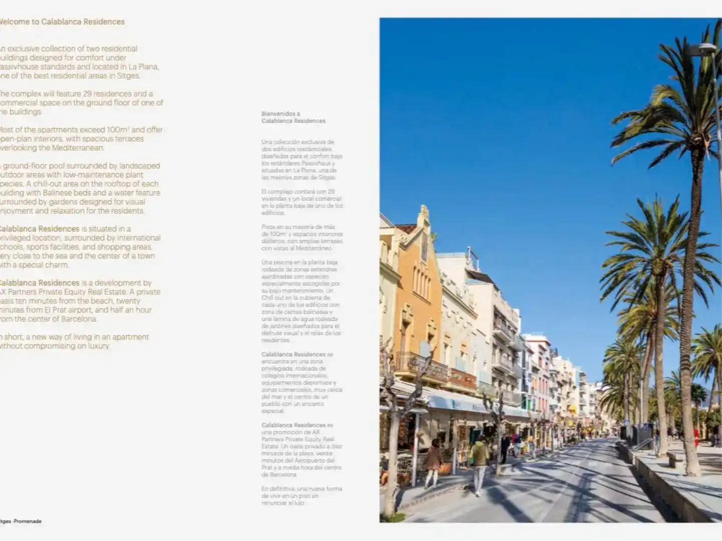 Vista exterior de Pis en venda en Sitges amb Aire condicionat i Balcó