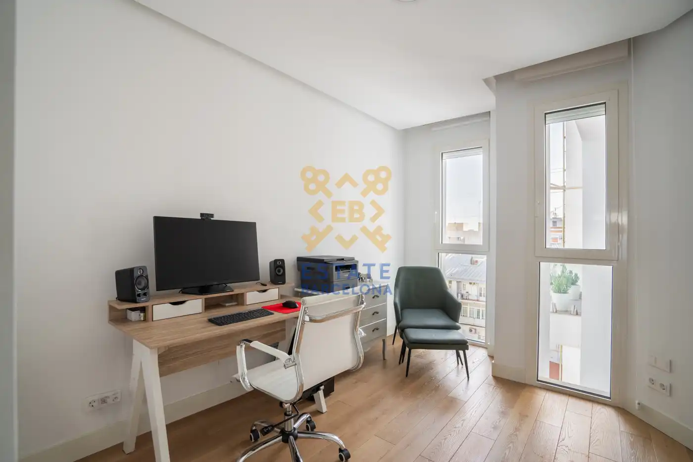 Schlafzimmer von Dachboden zum Verkauf in Valencia mit Klimaanlage, Heizung und Möbliert