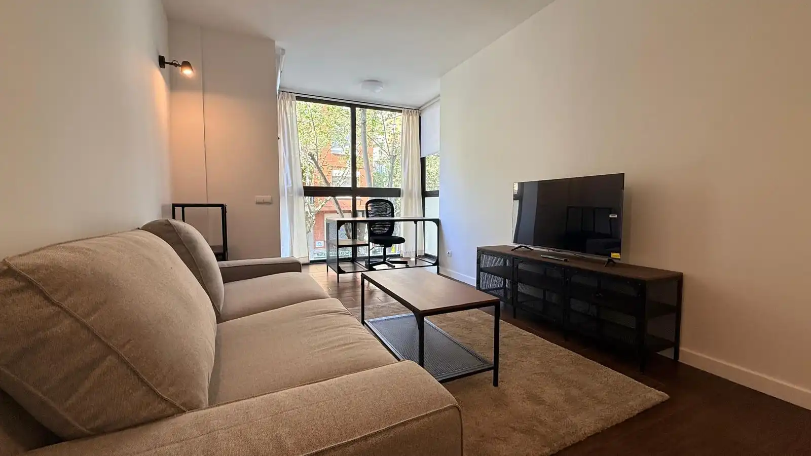 Living room of Lofts for rent in  Barcelona Capital  with Air Conditioner, Heating and Parquet flooring