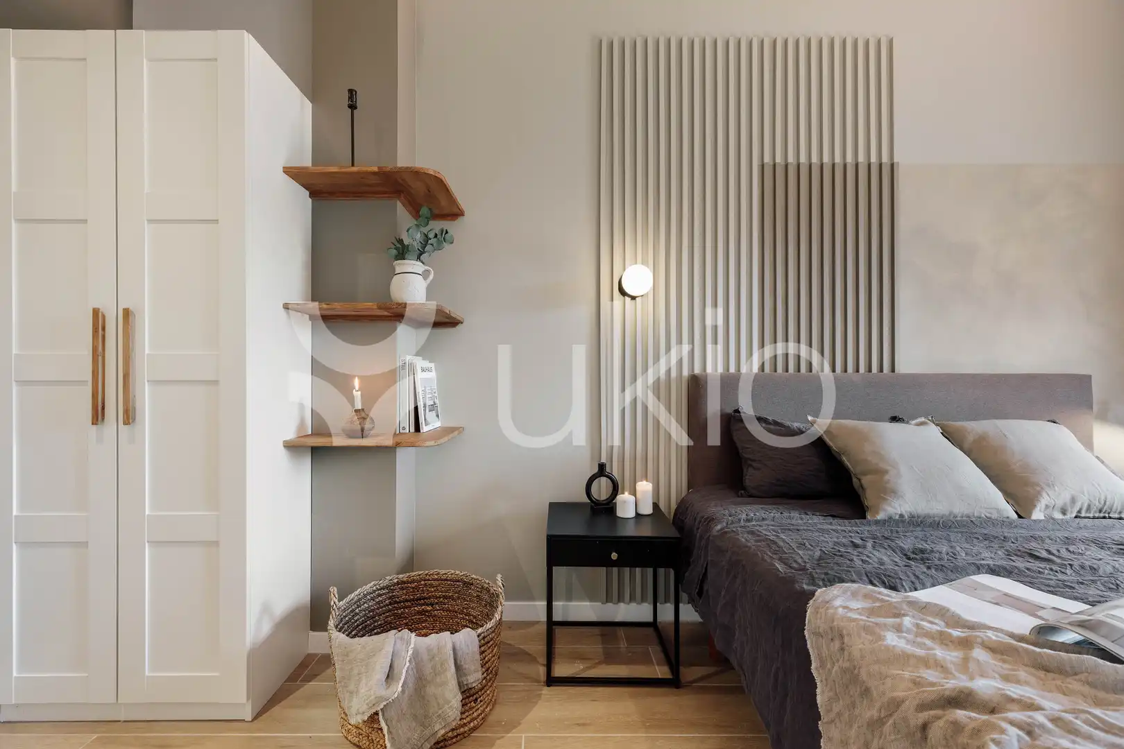 Habitación de Apartamento de alquiler en Barcelona con Aire acondicionado, Calefacción y Amueblado