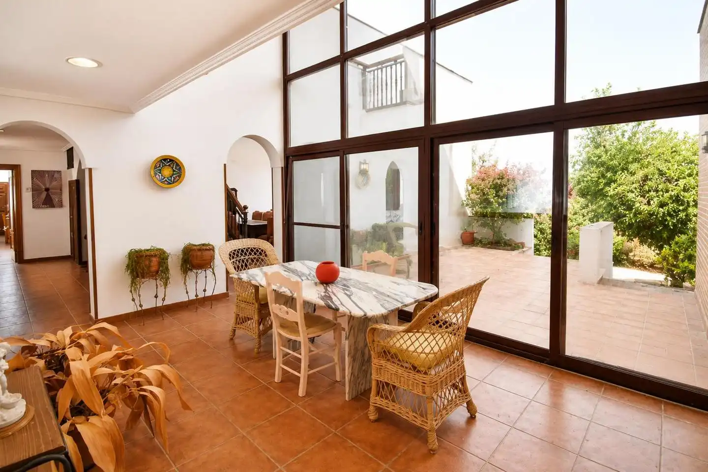 Comedor de Casa o chalet en venta en Alcazarén con Calefacción, Jardín privado y Trastero