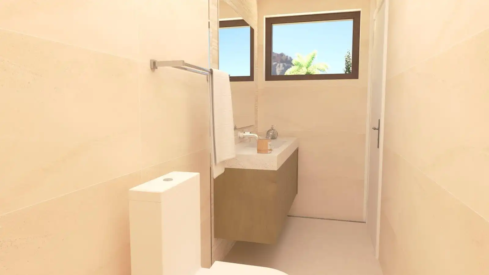 Bathroom of Flat for sale in Vera  with Air Conditioner, Terrace and Storage room