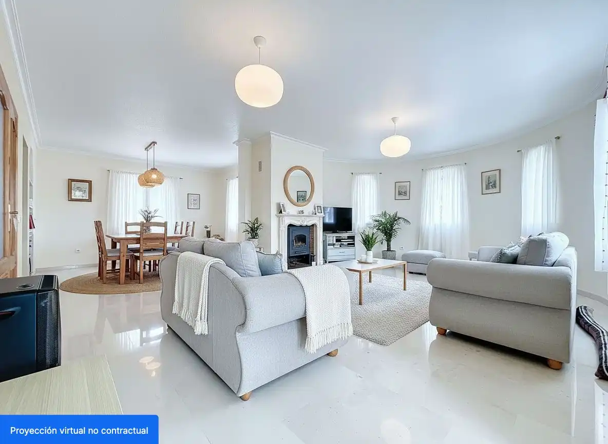 Living room of Houses for sale in L'Alfàs del Pi  with Air Conditioner, Heating and Private garden