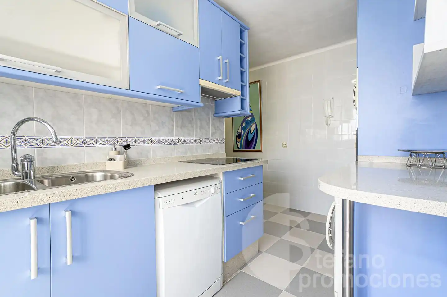 Cocina de Piso de alquiler en Málaga con Aire acondicionado, Terraza y Amueblado