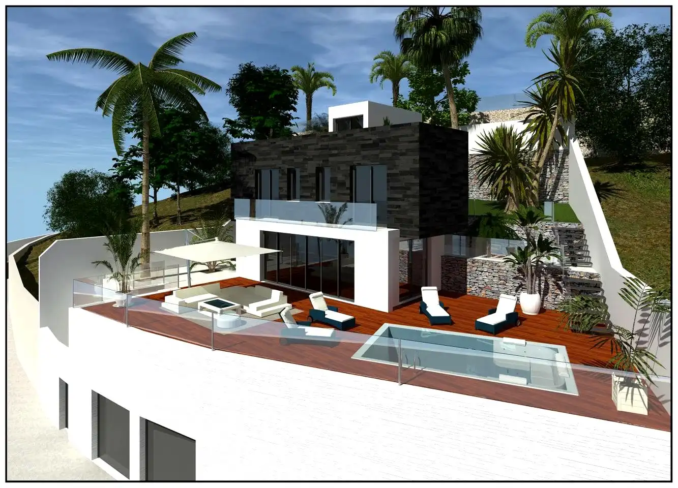 Terraza de Casa o chalet en venta en Málaga con Aire acondicionado, Jardín privado y Terraza