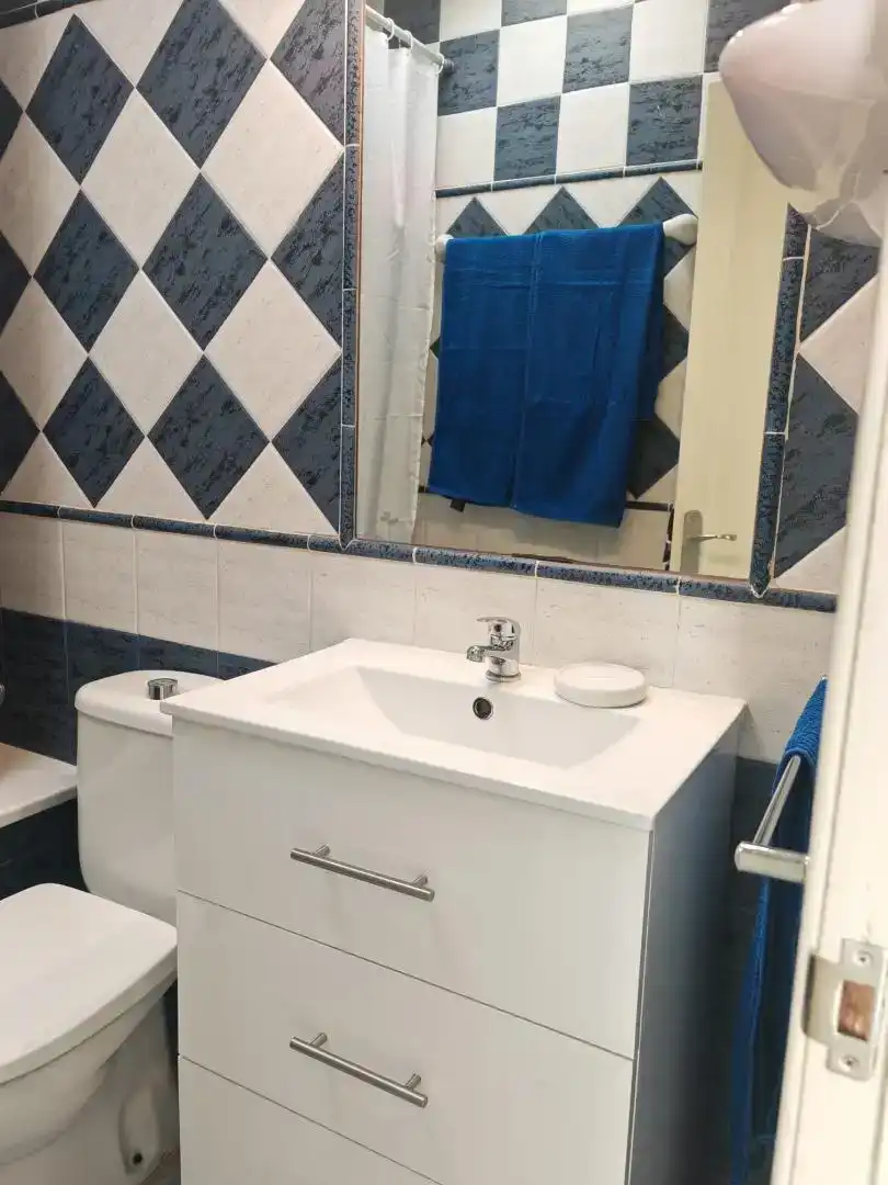 Bany de Apartament en venda en San Bartolomé de Tirajana amb Aire condicionat, Piscina i Moblat