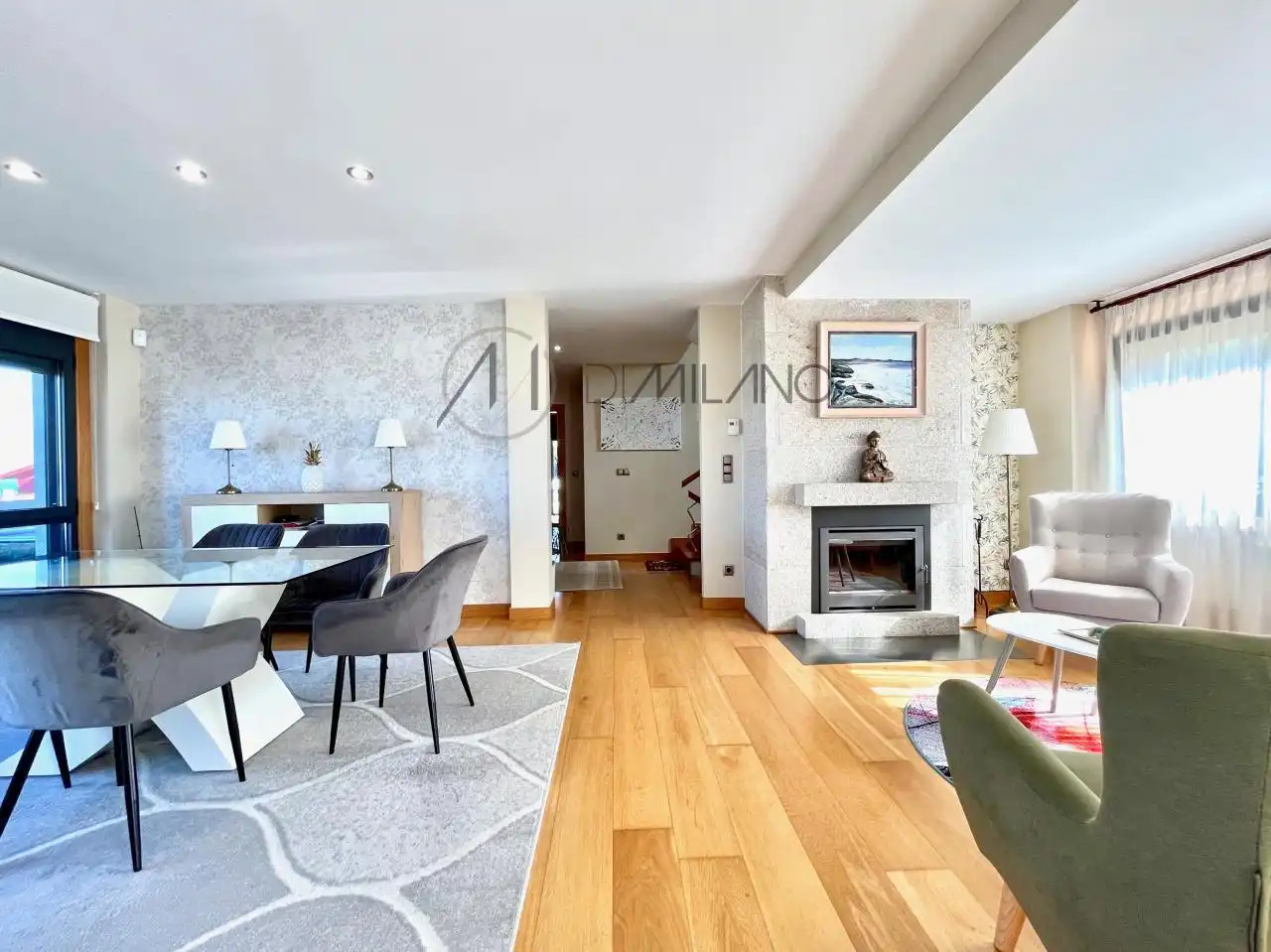 Living room of Houses for sale in Vigo   with Heating, Private garden and Terrace
