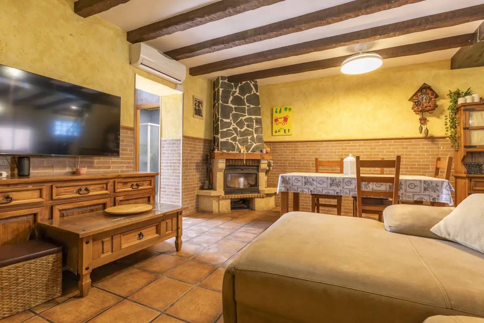 Sala d'estar de Casa adosada en venda en Moncada amb Aire condicionat, Calefacció i Terrassa