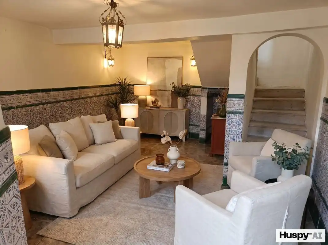 Sala de estar de Finca rústica en venta en Villaseca de Henares con Calefacción