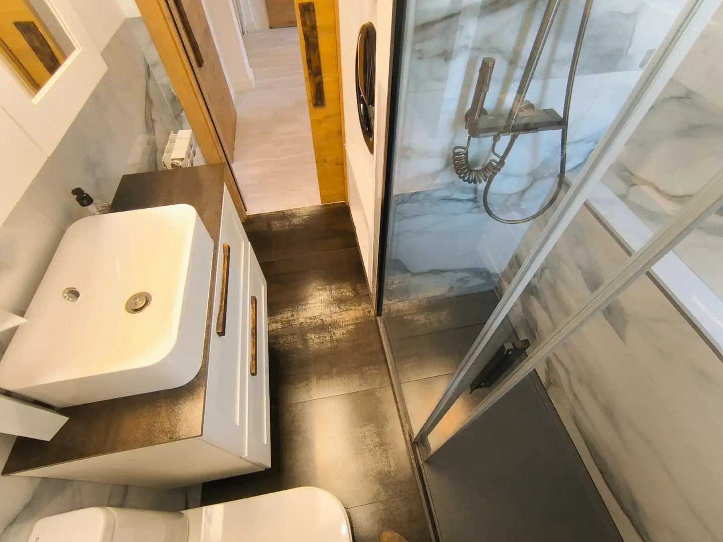 Badezimmer von Wohnung zur Miete in Palencia mit Heizung, Parkett und Terrasse
