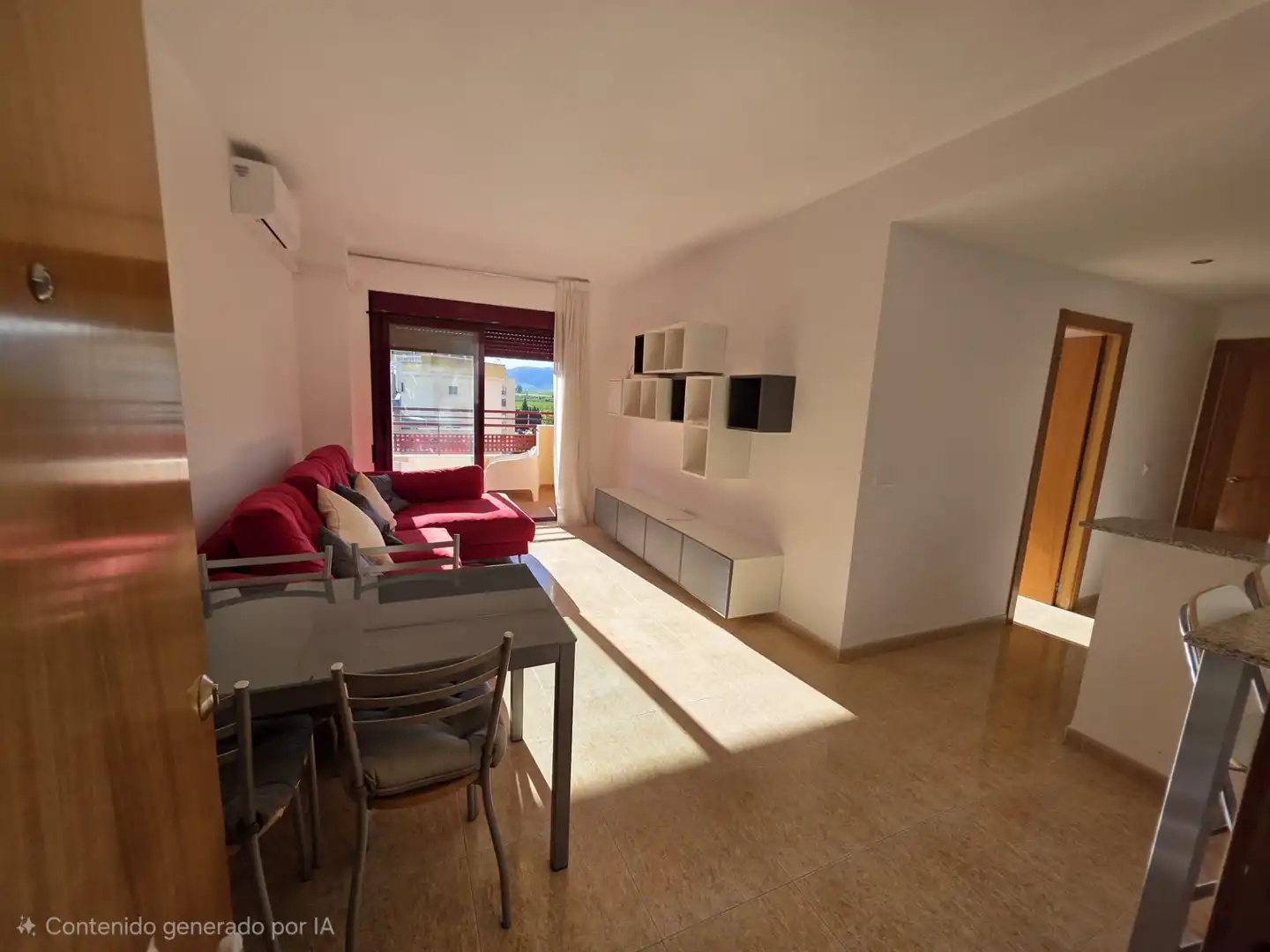 Living room of Flat for rent in Canet d'En Berenguer  with Air Conditioner, Furnished and Oven