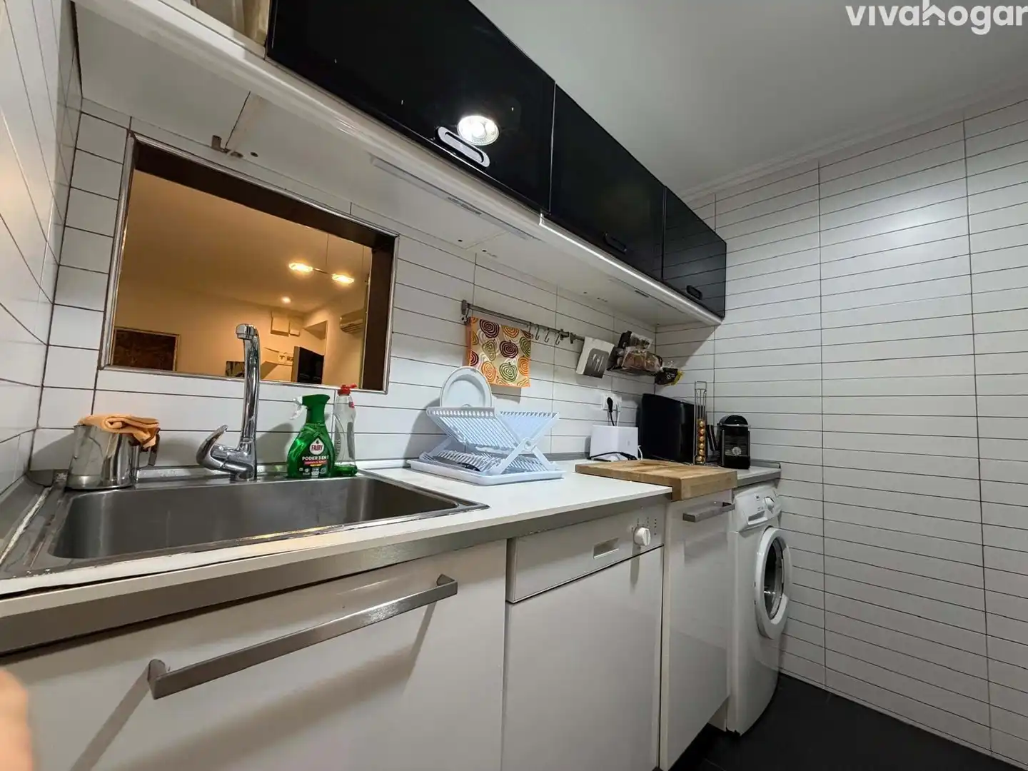 Cocina de Piso de alquiler en Madrid con Aire acondicionado, Calefacción y Amueblado