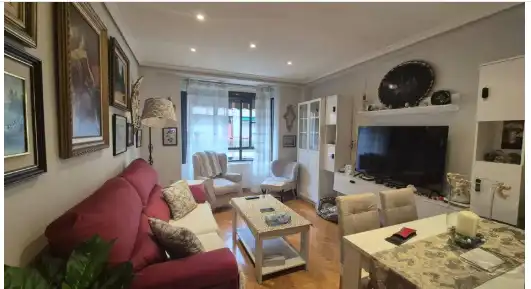 Living room of Flat for sale in  Madrid Capital  with Heating