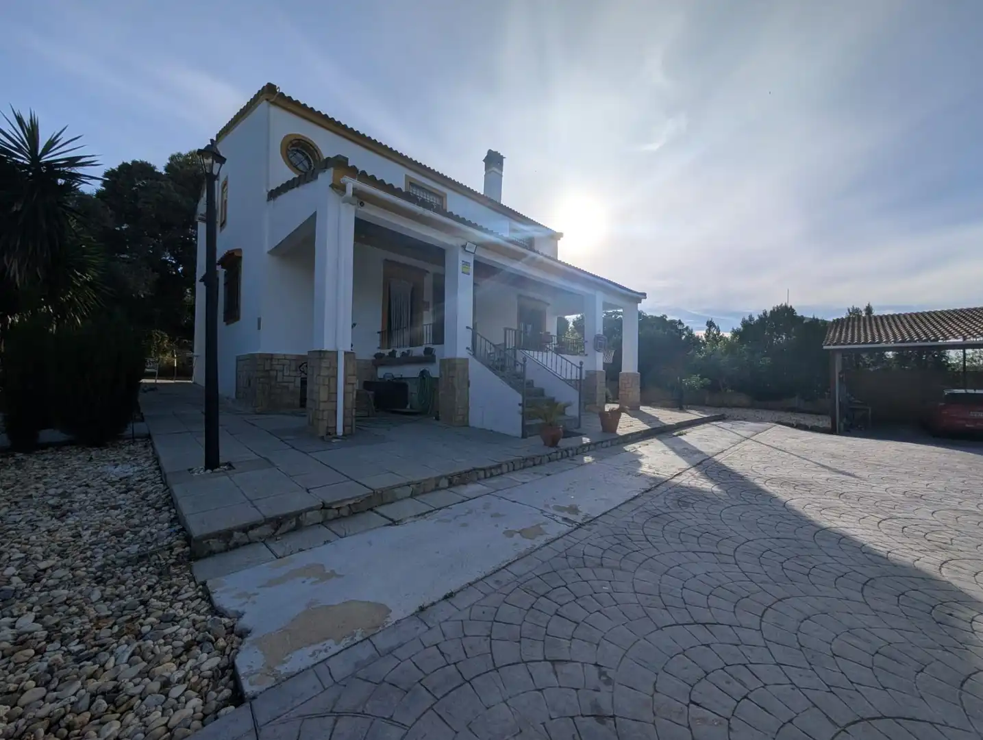Exterior view of Houses for sale in Aljaraque  with Air Conditioner and Swimming Pool