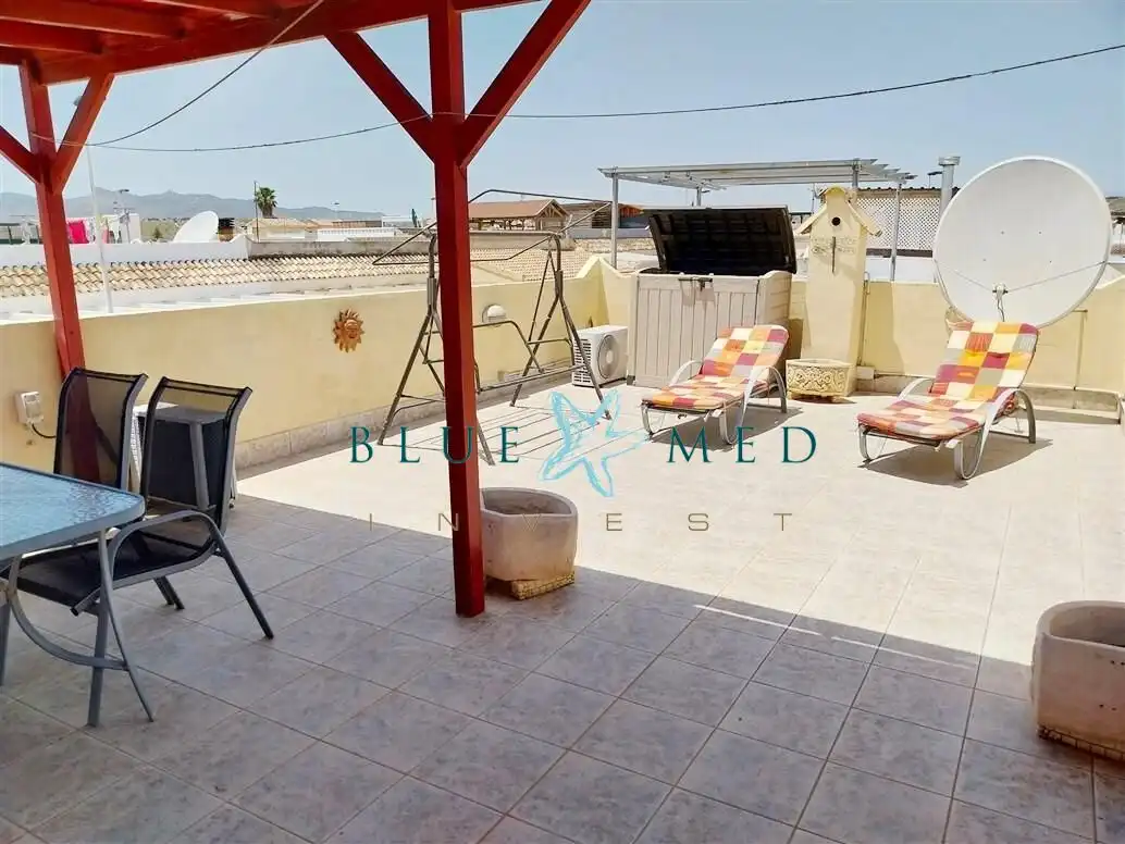 Terrassa de Casa o xalet en venda en Mazarrón amb Aire condicionat, Calefacció i Jardí privat