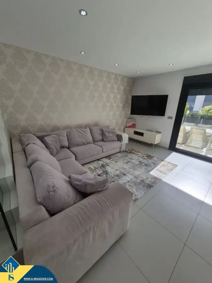 Sala d'estar de Casa o xalet en venda en Rojales amb Jardí privat, Terrassa i Moblat