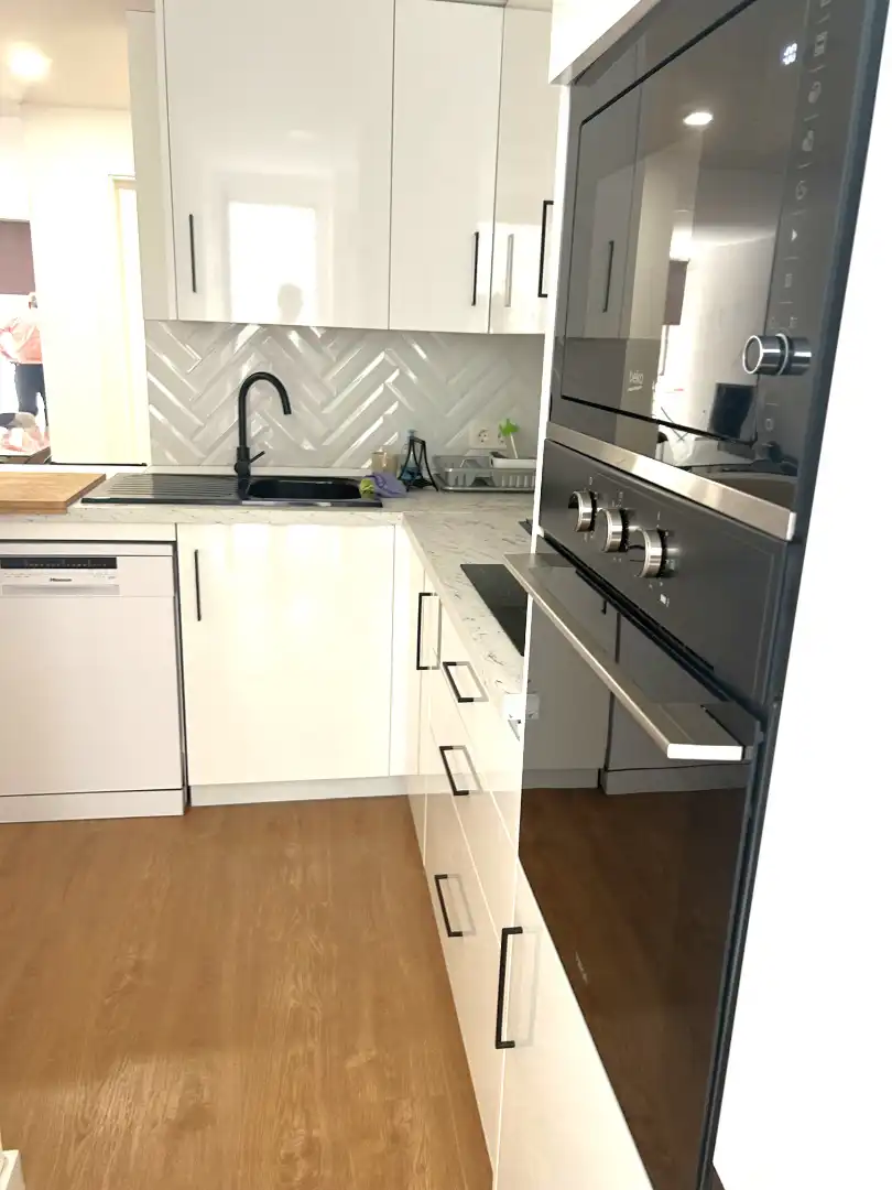 Cuina de Apartament de lloguer en Murcia amb Aire condicionat, Calefacció i Moblat