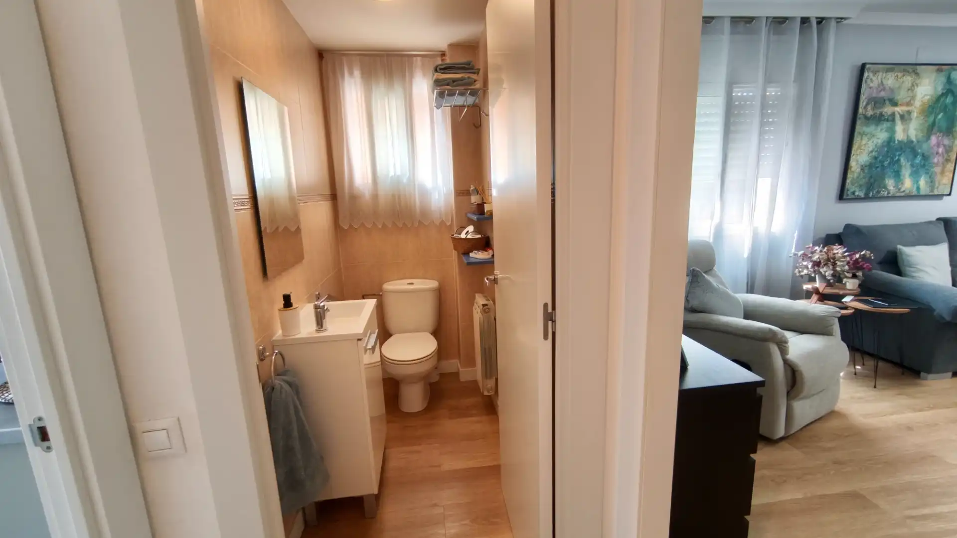 Baño de Casa adosada en venta en Sant Salvador de Guardiola con Calefacción, Jardín privado y Parquet