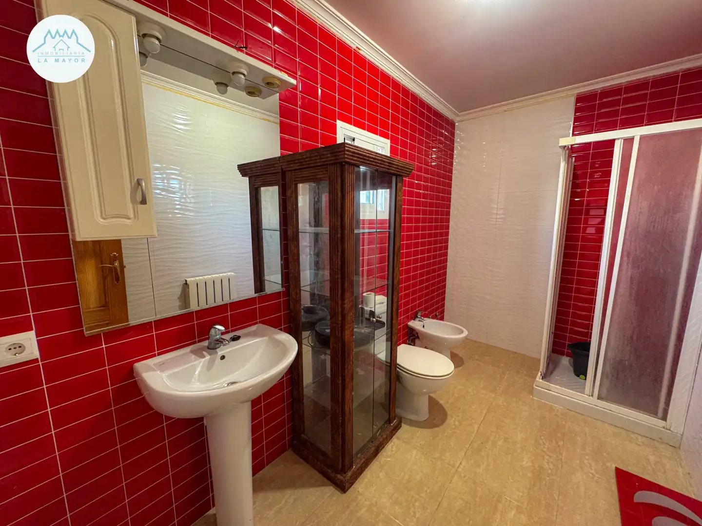 Baño de Casa adosada en venta en Pozuelo de Calatrava con Calefacción, Terraza y Trastero