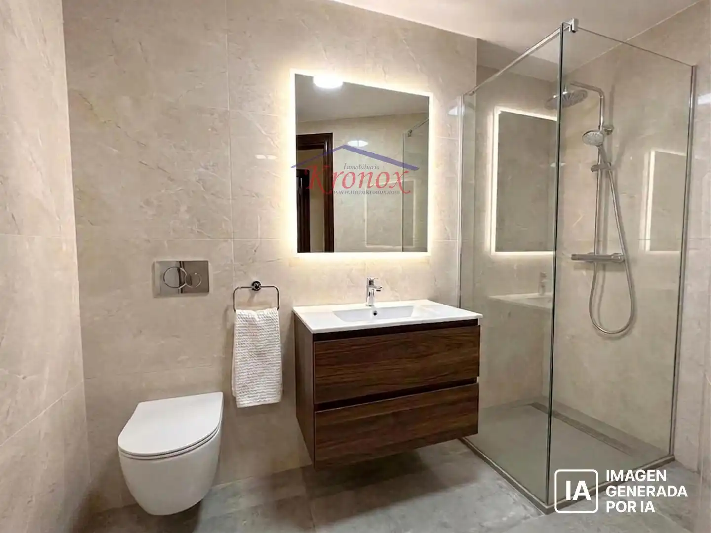 Bathroom of Flat for sale in Madrid  with Air Conditioner, Heating and Terrace