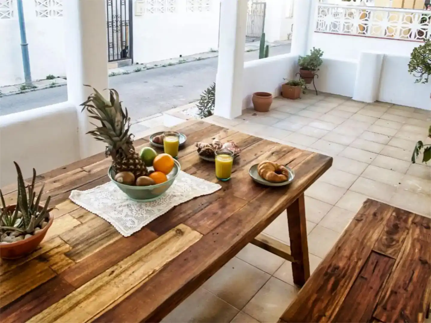 Terrace of Flat for sale in Oliva  with Air Conditioner, Private garden and Storage room