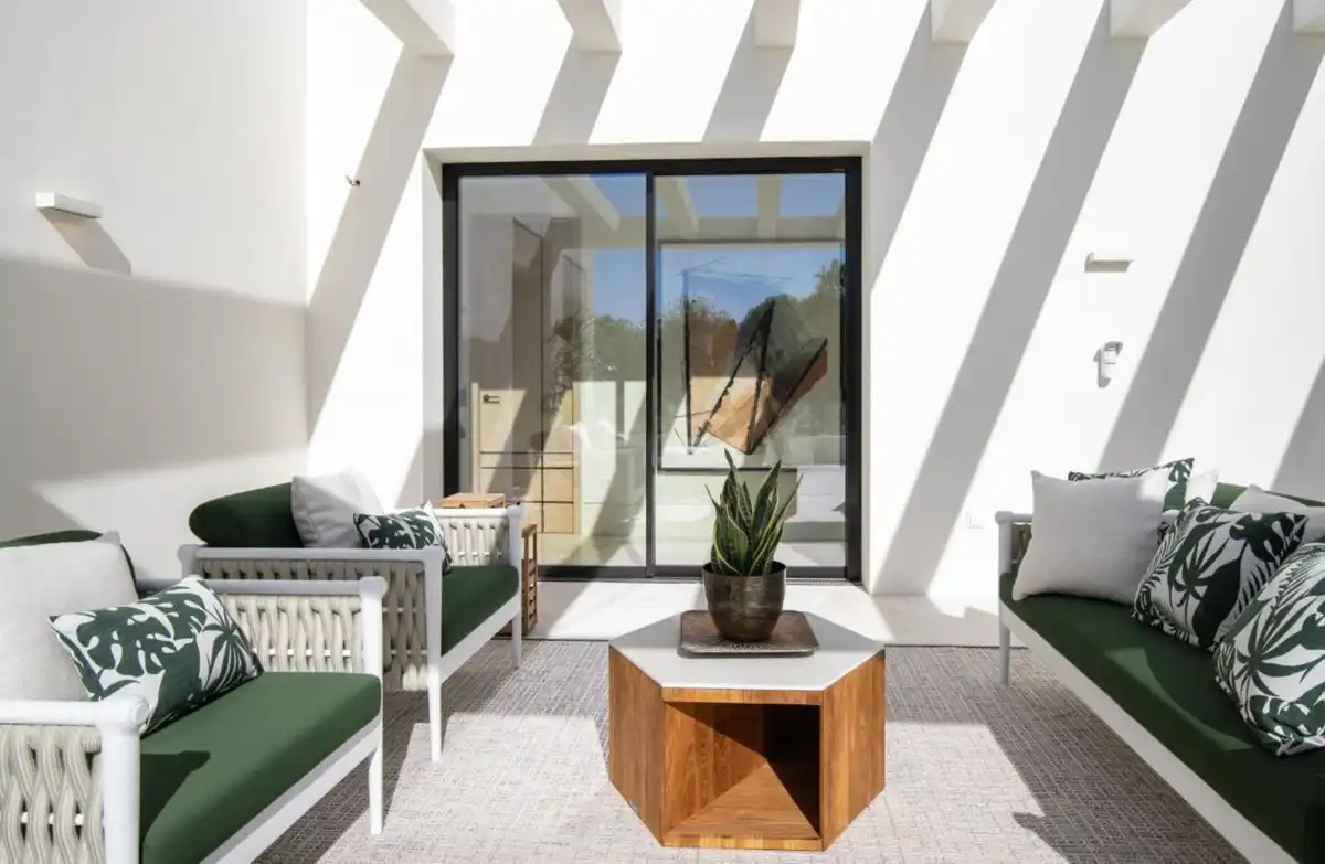 Terraza de Casa o chalet en venta en Marbella con Aire acondicionado, Jardín privado y Terraza
