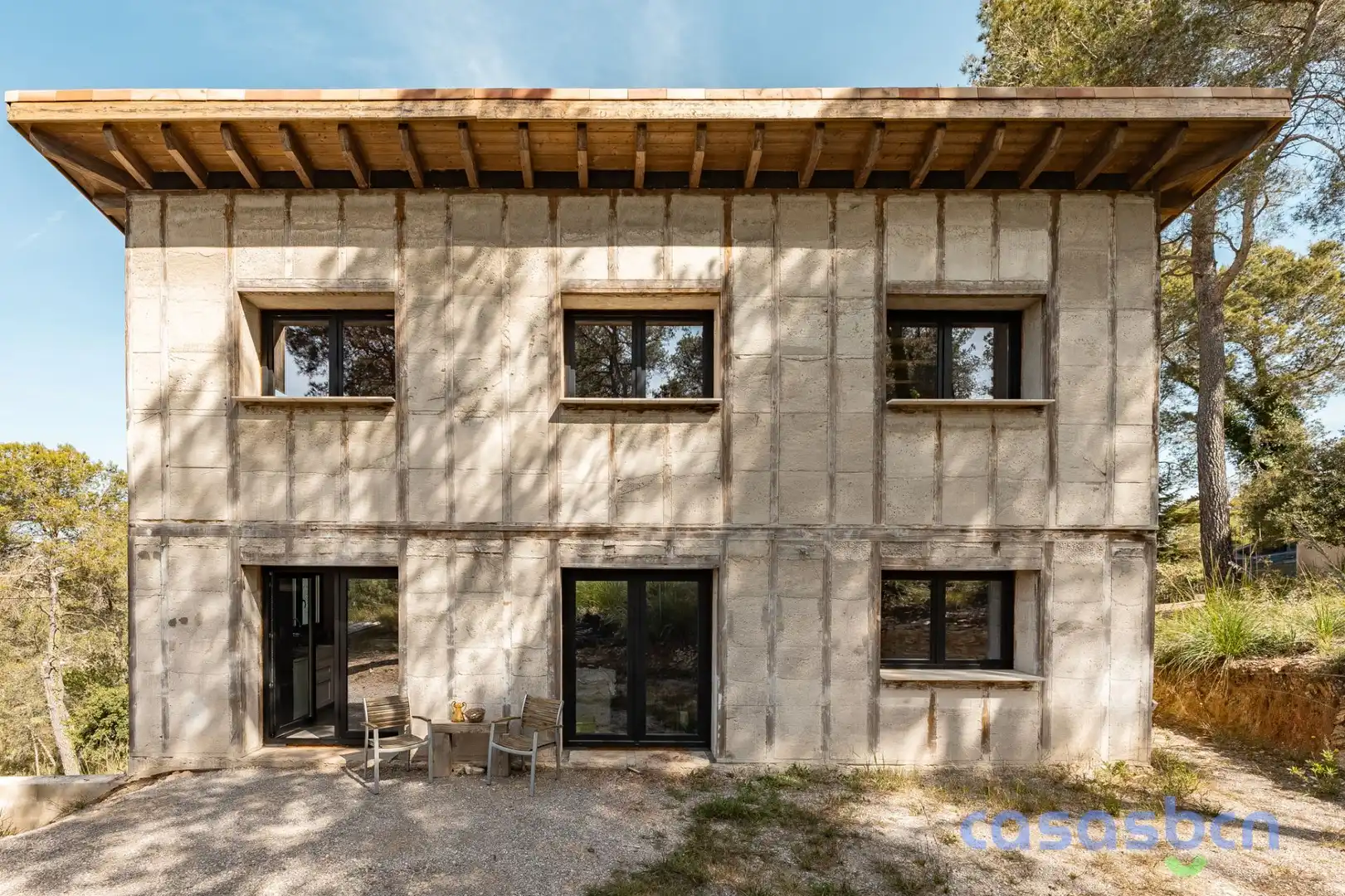 Vista exterior de Casa o xalet en venda en Begues amb Jardí privat