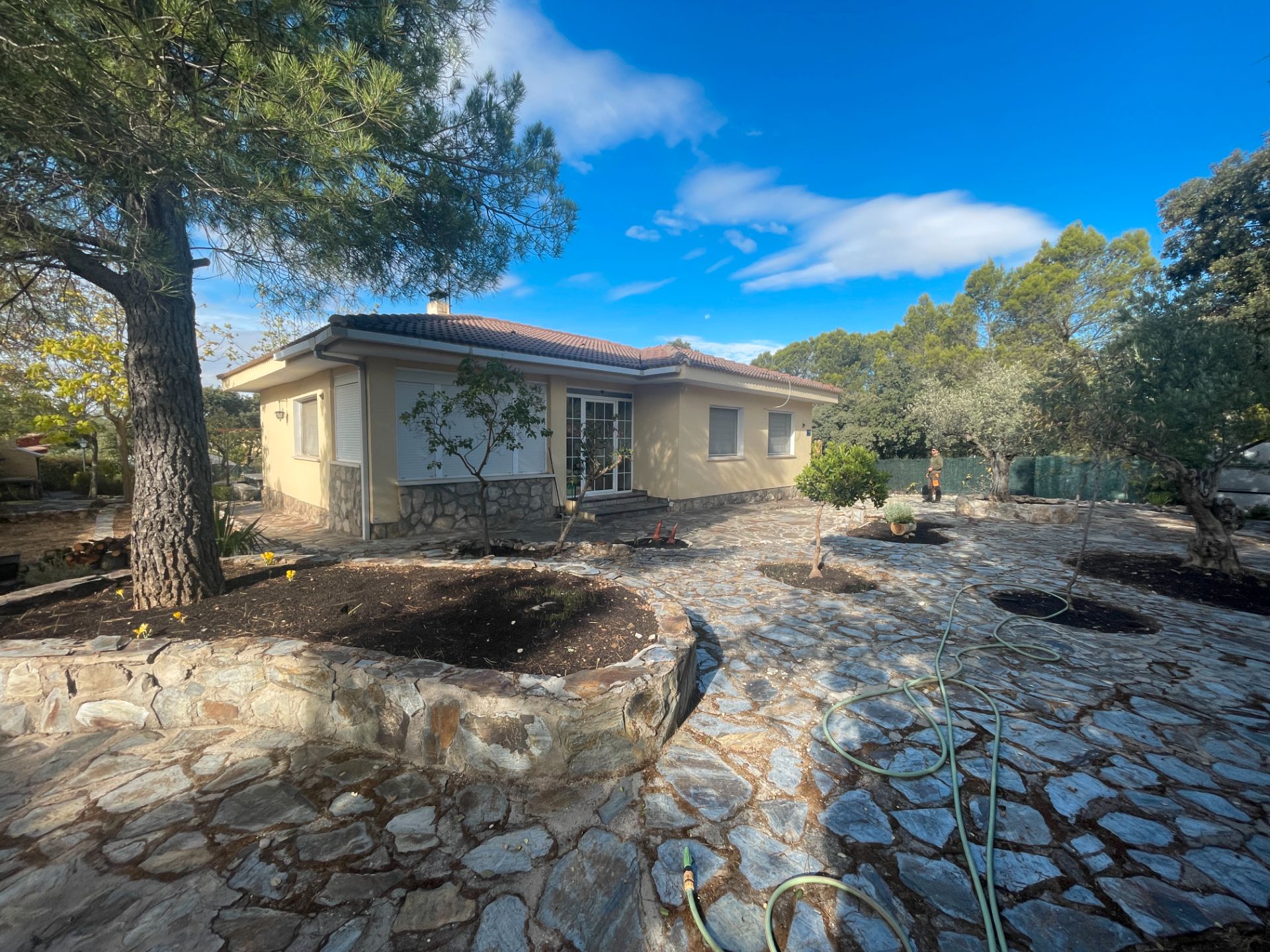 Vista exterior de Casa o chalet en venta en Albalate de Zorita con Calefacción, Jardín privado y Terraza