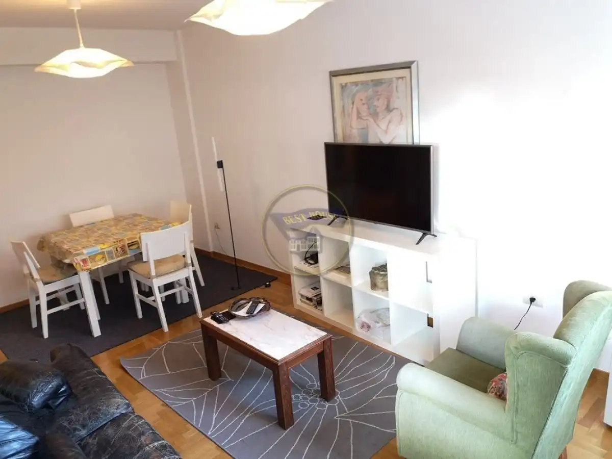 Living room of Flat for rent in Vigo   with Heating, Parquet flooring and Furnished