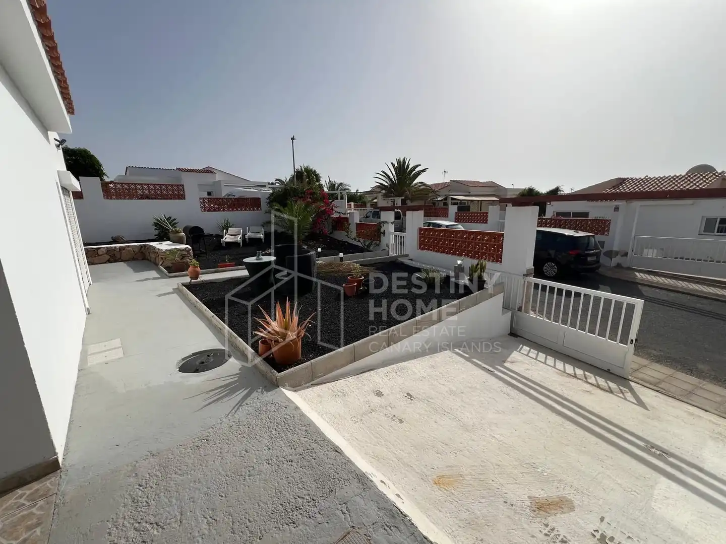 Vista exterior de Casa o xalet en venda en La Oliva amb Jardí privat, Terrassa i Traster