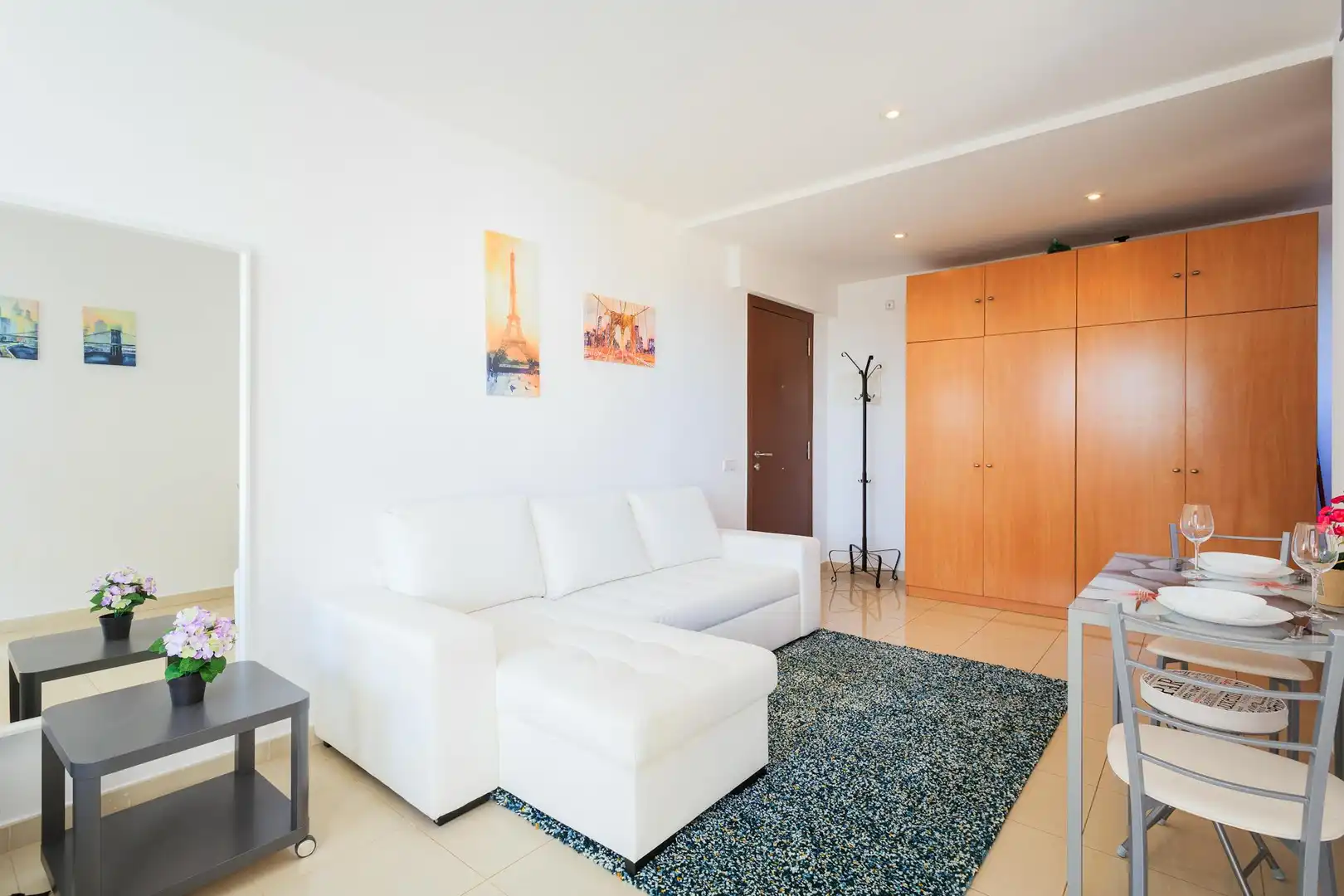Wohnzimmer von Wohnung zur Miete in Barcelona mit Heizung, Möbliert und Fernseher