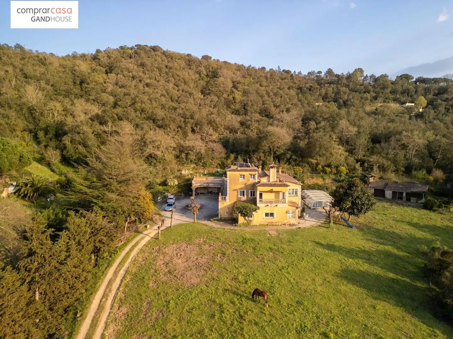 Vista exterior de Finca rústica en venta en Caldes de Malavella con Aire acondicionado, Calefacción y Jardín privado