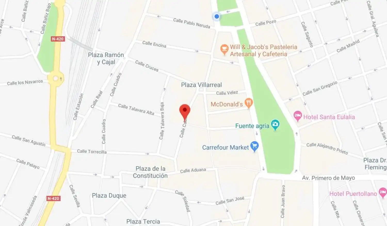Außenansicht von Garage zum Verkauf in Puertollano