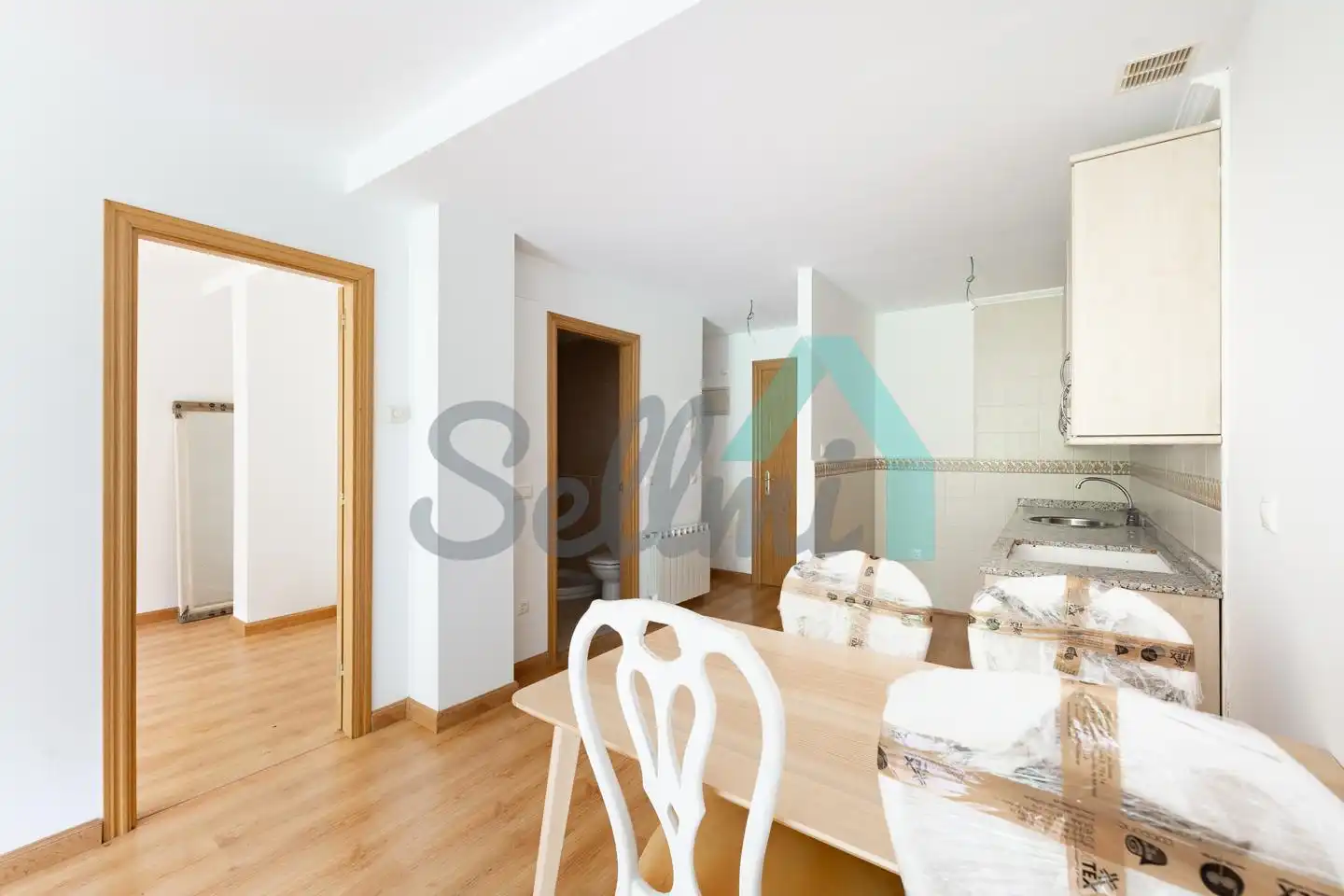 Kitchen of Flat for sale in Aller  with Heating, Terrace and Storage room