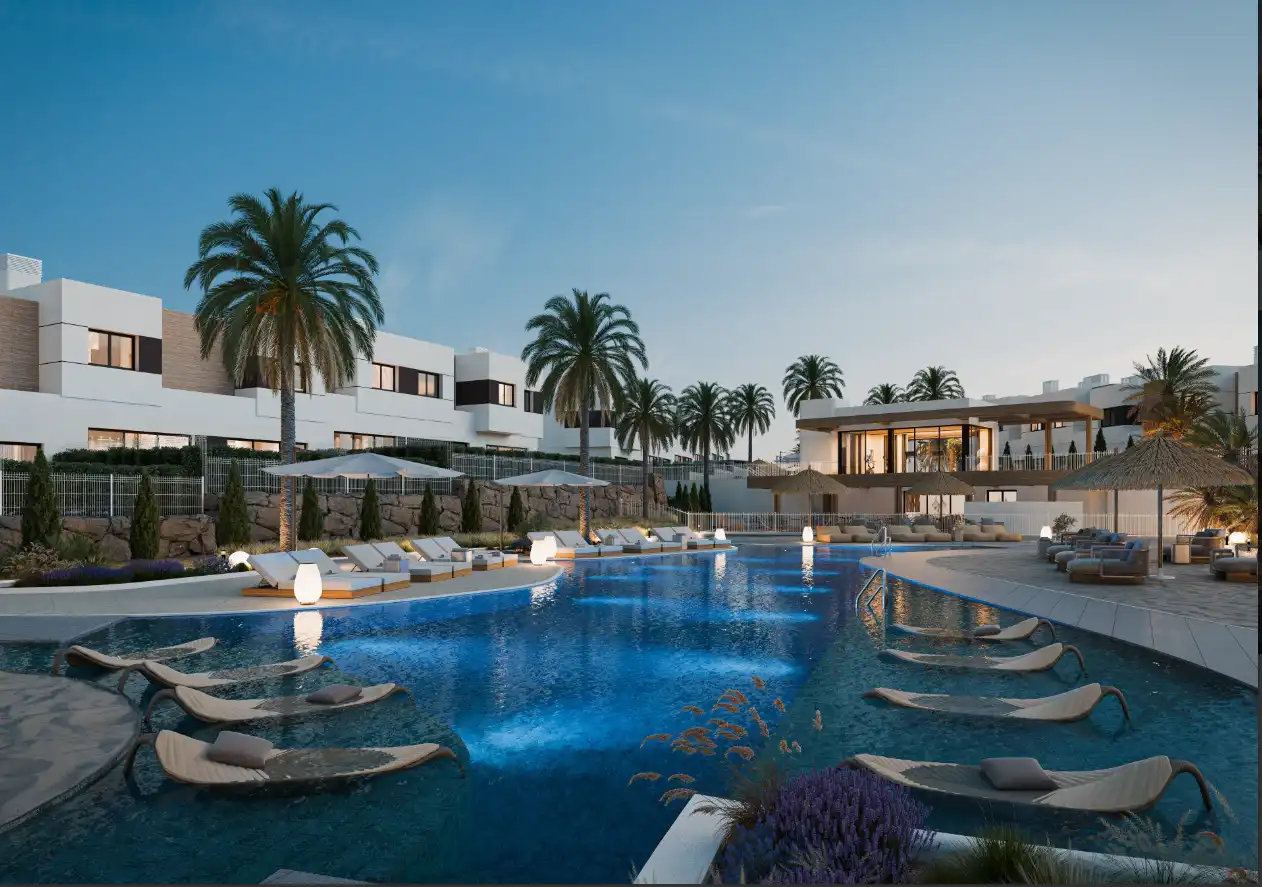 Piscina de Dúplex en venta en Mijas