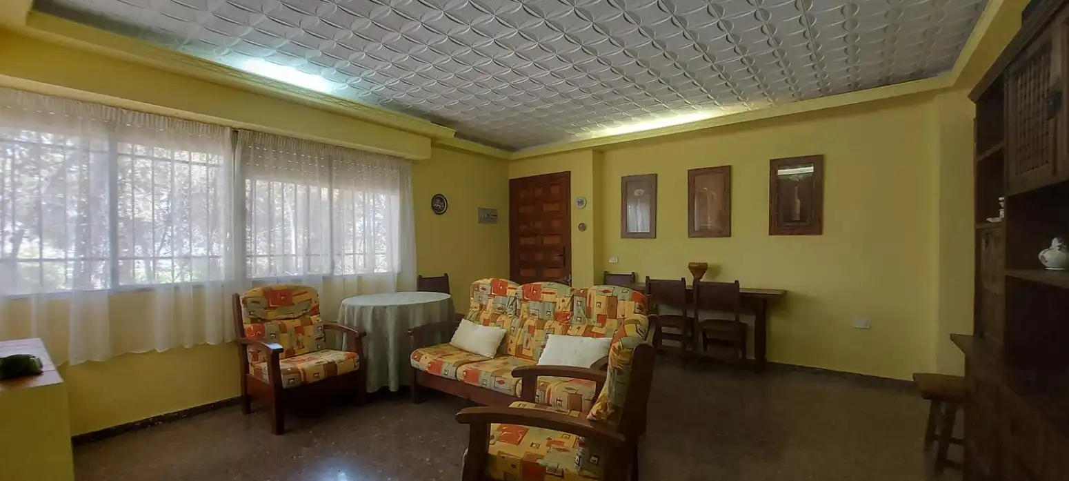 Sala de estar de Casa o chalet en venta en Torres Torres con Jardín privado, Terraza y Piscina