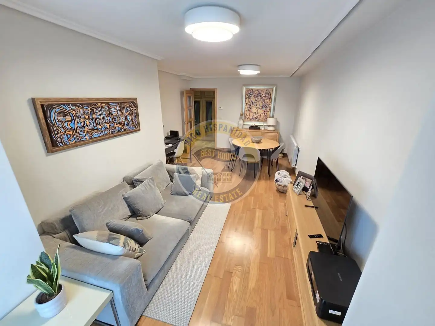 Wohnzimmer von Wohnung zur Miete in Vigo  mit Heizung, Parkett und Möbliert