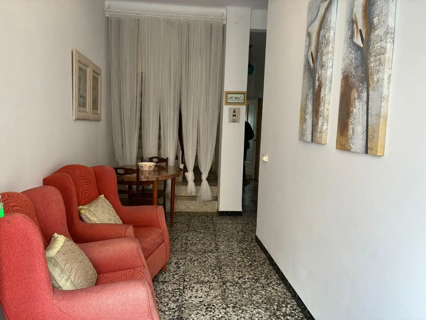 Sala d'estar de Casa o xalet en venda en Sant Jaume d'Enveja amb Terrassa i Moblat