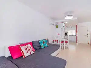 Living room of Flat for rent in Almuñécar  with Air Conditioner, Terrace and Furnished