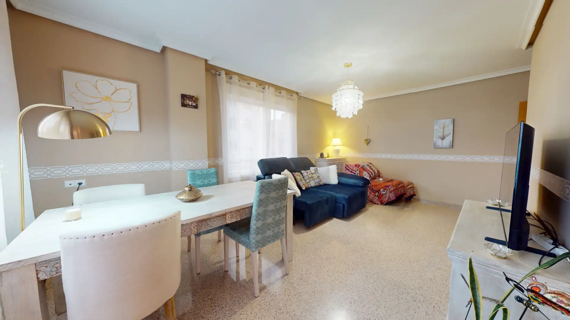 Sala de estar de Piso en venta en Elda con Terraza