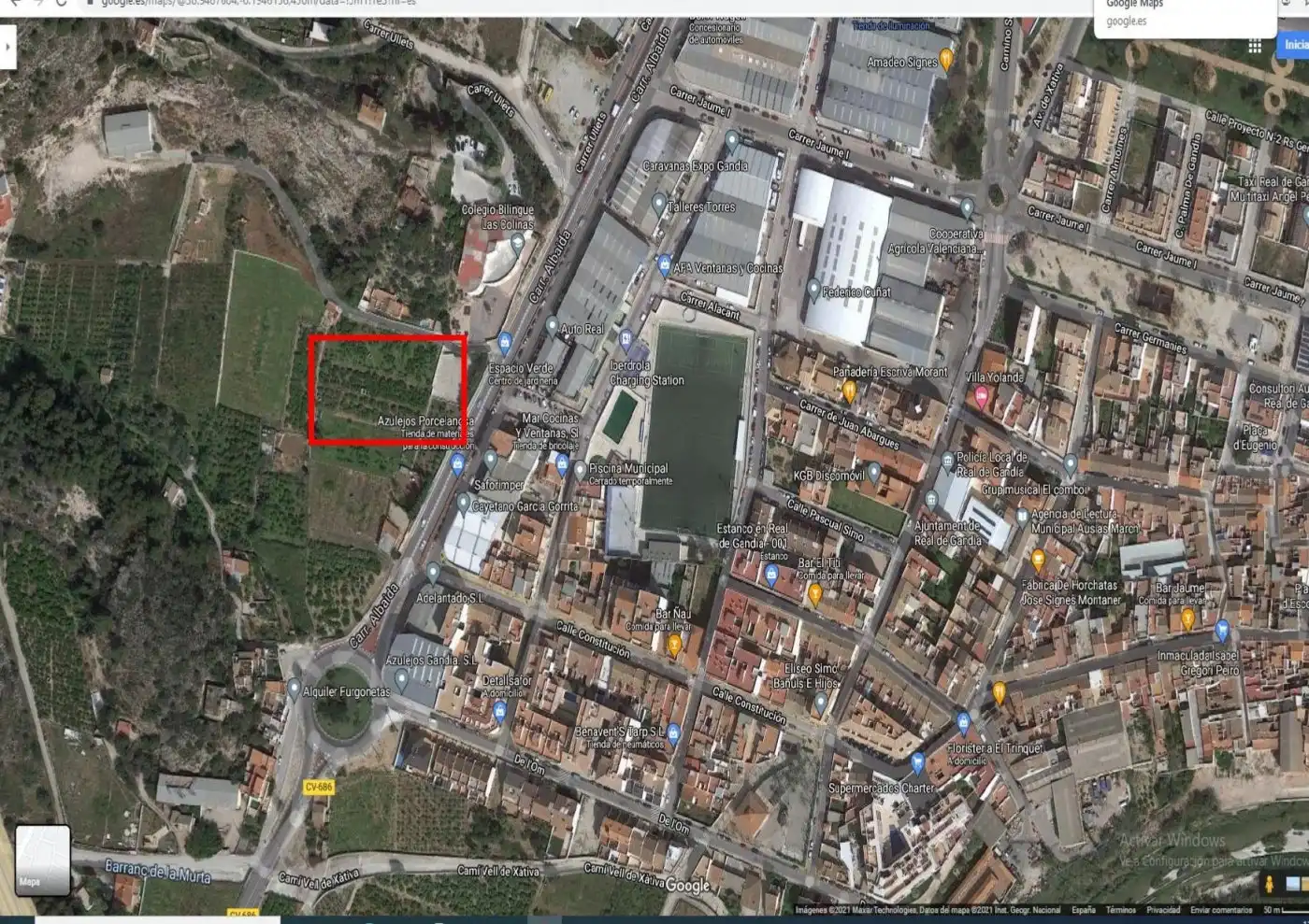 Rural land for sale in Carretera Albaida