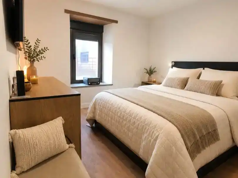 Bedroom of Houses for sale in Argañín  with Private garden and Furnished