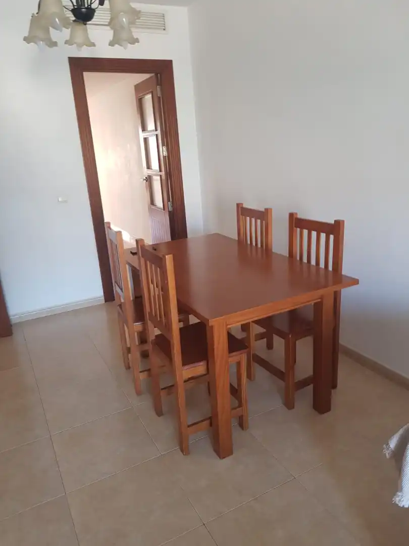 Dining room of Flat for rent in Roquetas de Mar  with Heating, Terrace and Furnished