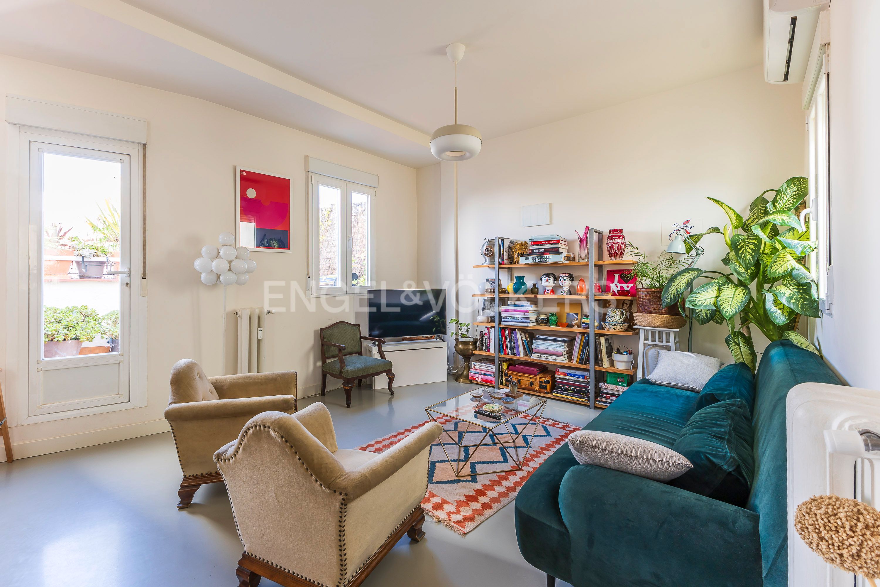 Living room of Attic for sale in  Madrid Capital  with Air Conditioner, Heating and Terrace