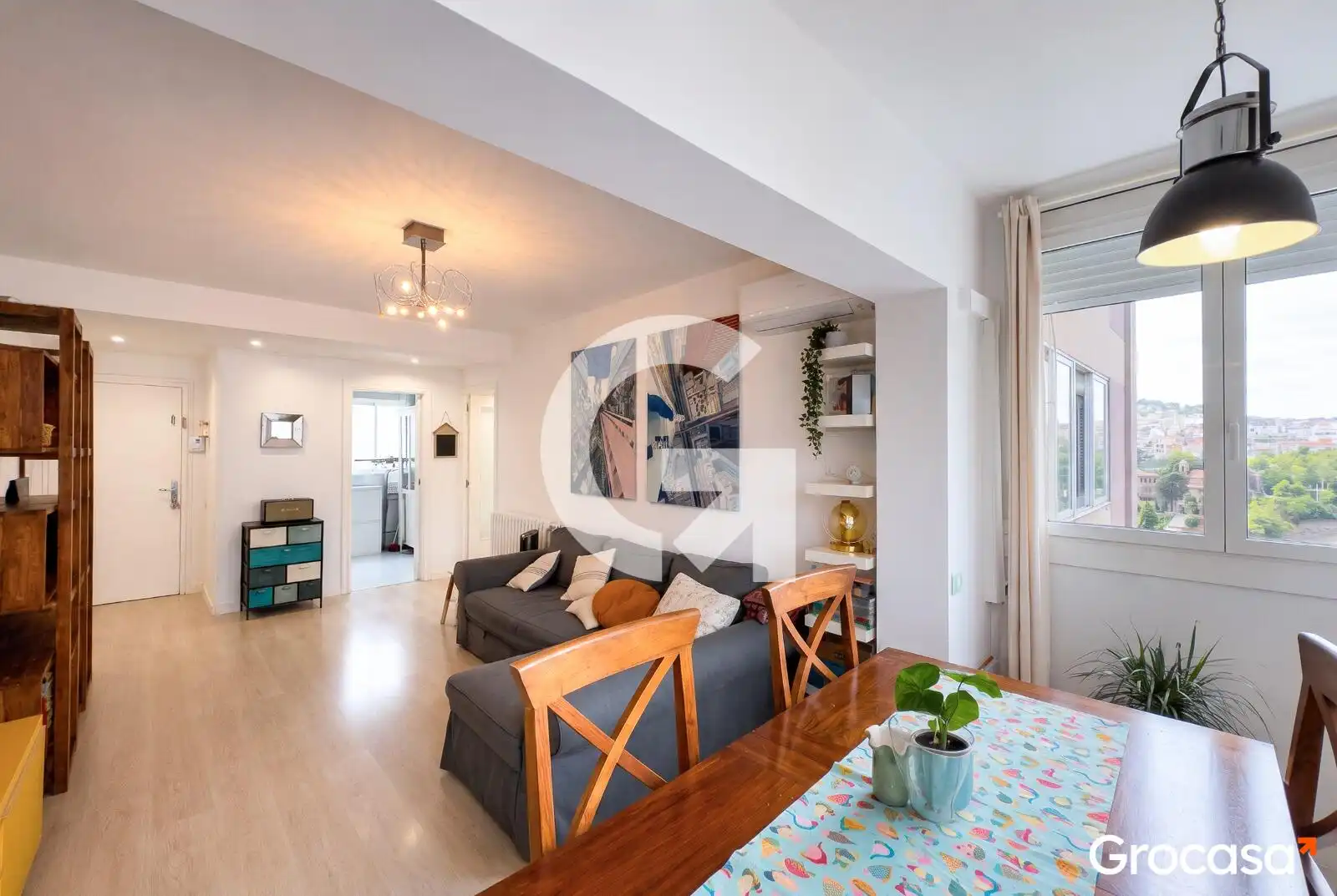 Sala de estar de Piso en venta en Barcelona con Aire acondicionado, Calefacción y Trastero