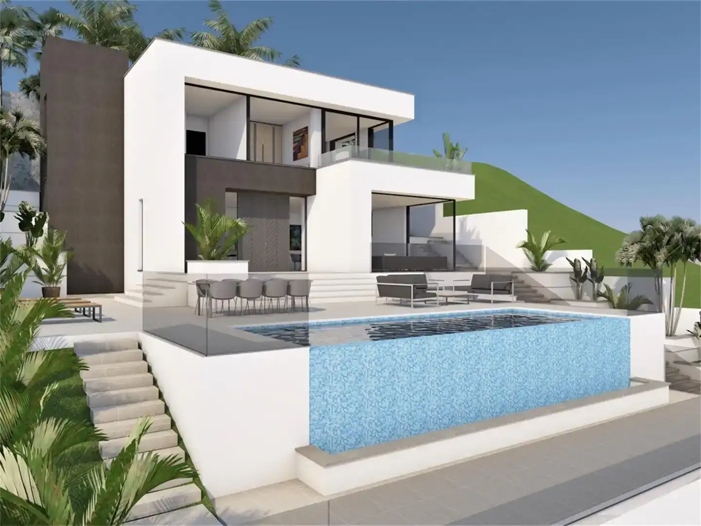 Piscina de Casa o xalet en venda en Coín amb Jardí privat, Piscina i Balcó